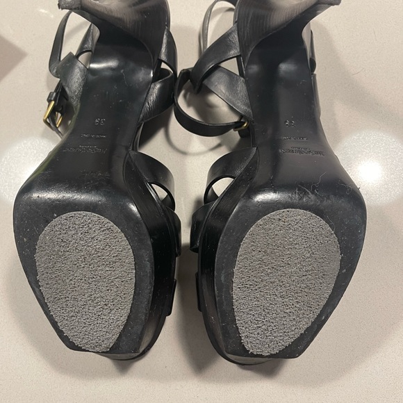 Authentic YSL Tribute Platform Sandals - one strap is ripped (priced to sell) - Picture 4 of 10